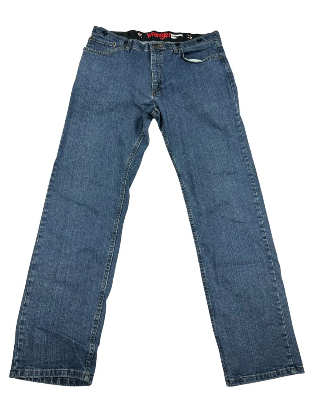 Wrangler Performance Series Jeans Men's 36x32 Blue Denim Regular Fit Stretch